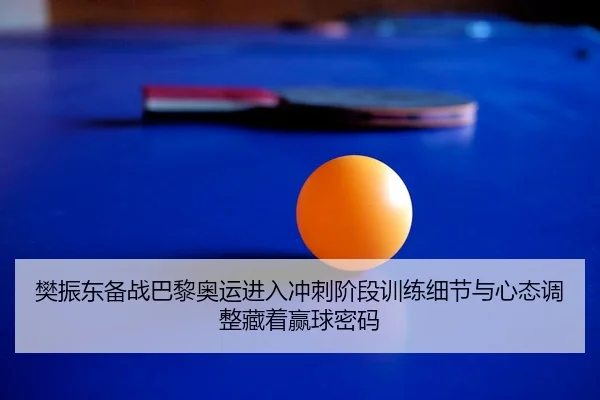 樊振东备战巴黎奥运进入冲刺阶段训练细节与心态调整藏着赢球密码